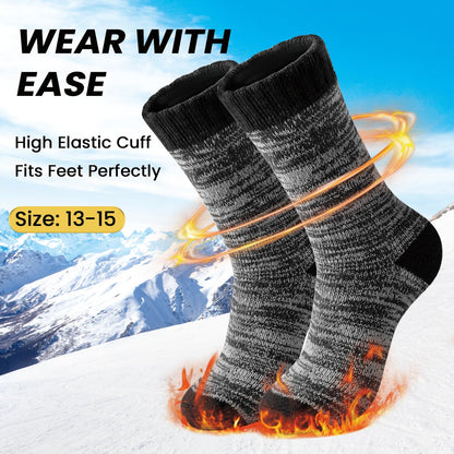 YUVFEHY 5 Pairs Merino Wool Socks for Men Extra Thick for Winter Hiking 🍁 All In One Marketplace Canada