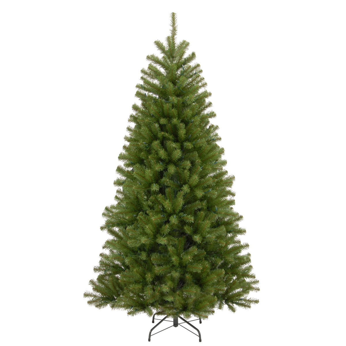 National Tree Company 7.5 ft (2.3m) Unlit North Valley Spruce Artificial Christmas Tree, 1,346 Tips, Includes Stand, Green