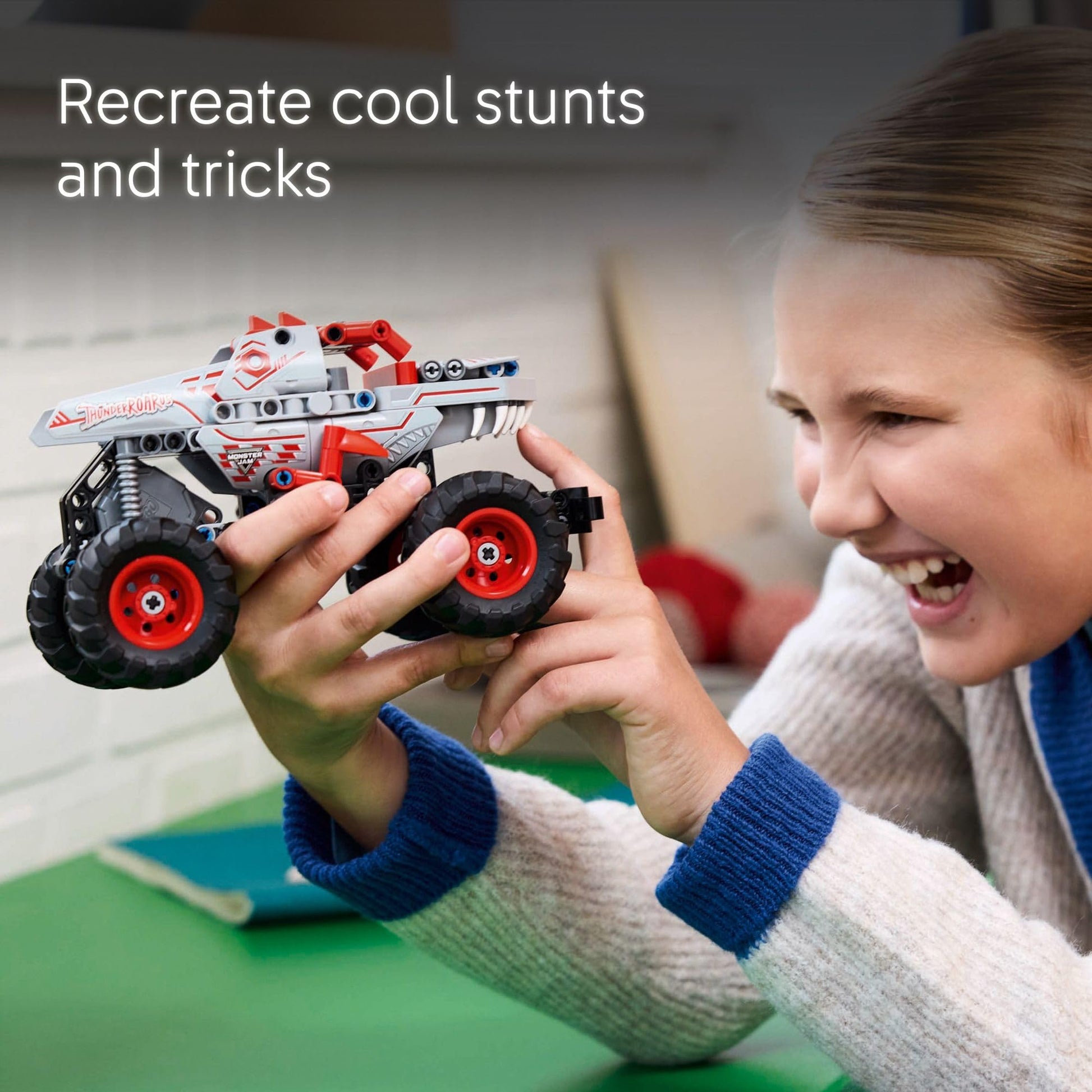 LEGO Technic Monster Jam ThunderROARus Pull-Back Monster Truck Toy - Building Toy for Kids, Boys and Girls, Ages 7+ - Creative Gift Idea for Lovers of Monster Trucks - 42200 - Available at All In One Marketplace Canada