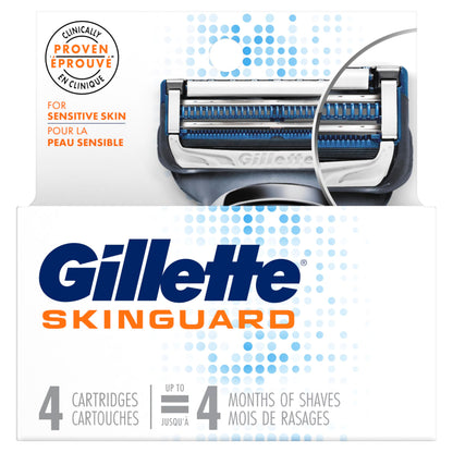 Gillette Skinguard Men's Razor Blade Refill, 4 Blade Refills