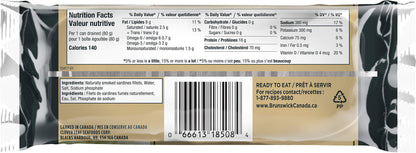 Brunswick Golden Smoked Sardine Fillets - 92g Cans, Pack of 18 | Protein-Rich Seafood Snack with Omega-3 & Vitamin D
