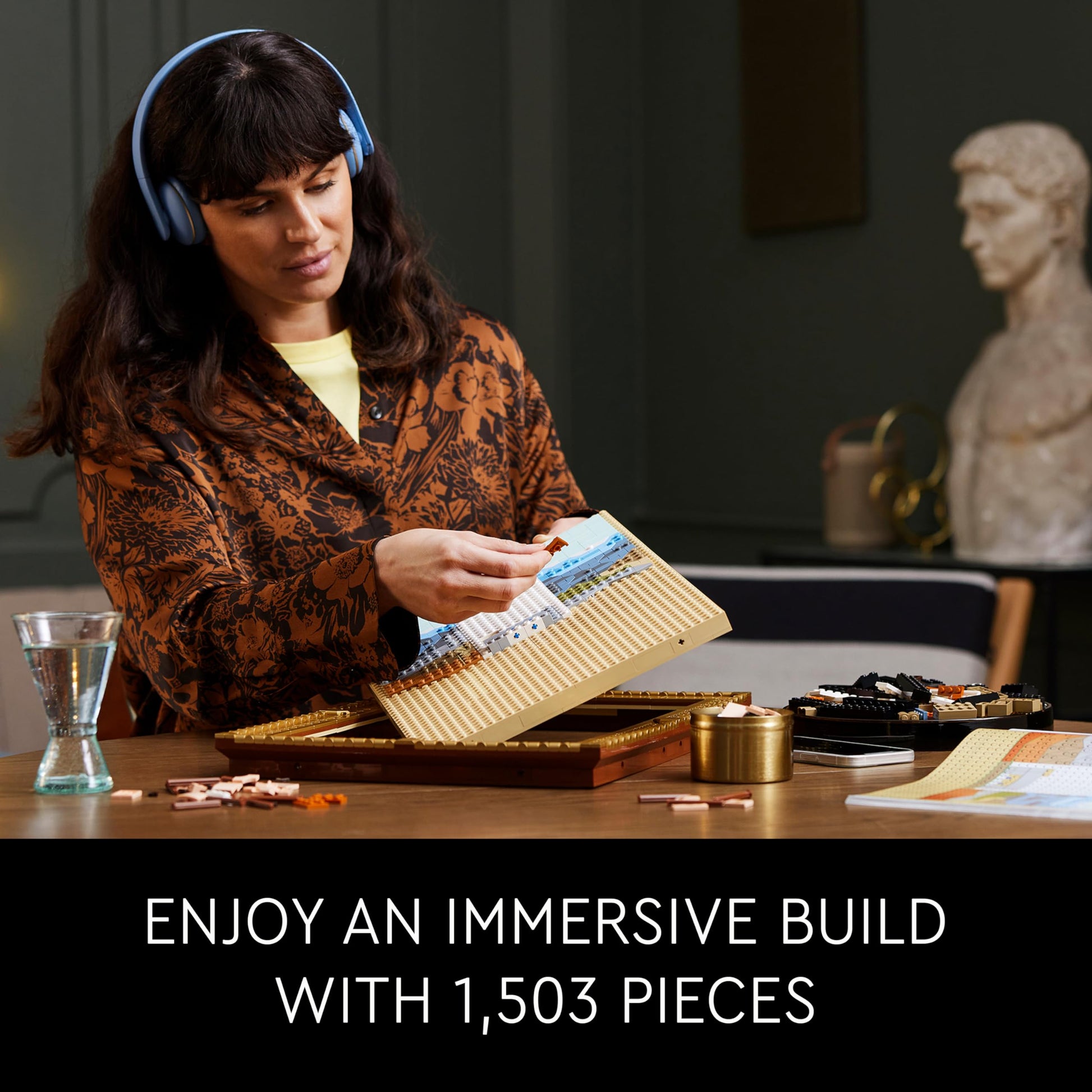 LEGO Art Mona Lisa Building Set - Leonardo da Vinci Wall Display, Ages 18+ - DIY Crafts for Men, Women - Great for Puzzle and Art Lovers - Birthday Gift Idea - Includes Detachable Frame - 31213 LEGO