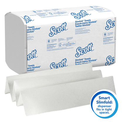 Scott Professional Pro Slimfold Folded Paper Towels, Bulk (04442), Absorbency Pockets, White, for Compatible Kimberly-Clark Professional Dispensers (24 Packs of 90 Sheets, 2,160 Sheet Total) SCOTT PROFESSIONAL