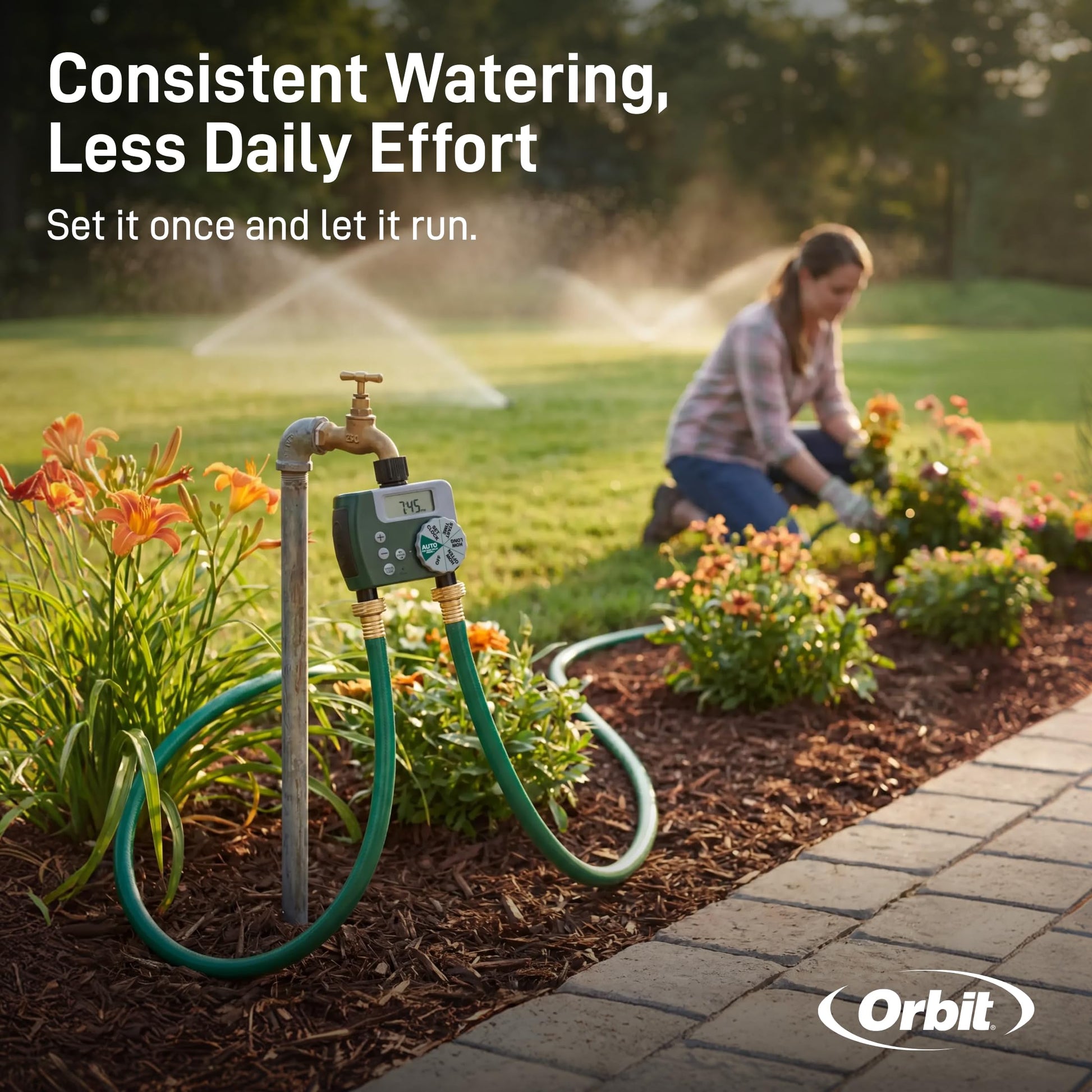 Orbit 58910 2-Outlet Programmable Digital Hose Watering Timer Orbit