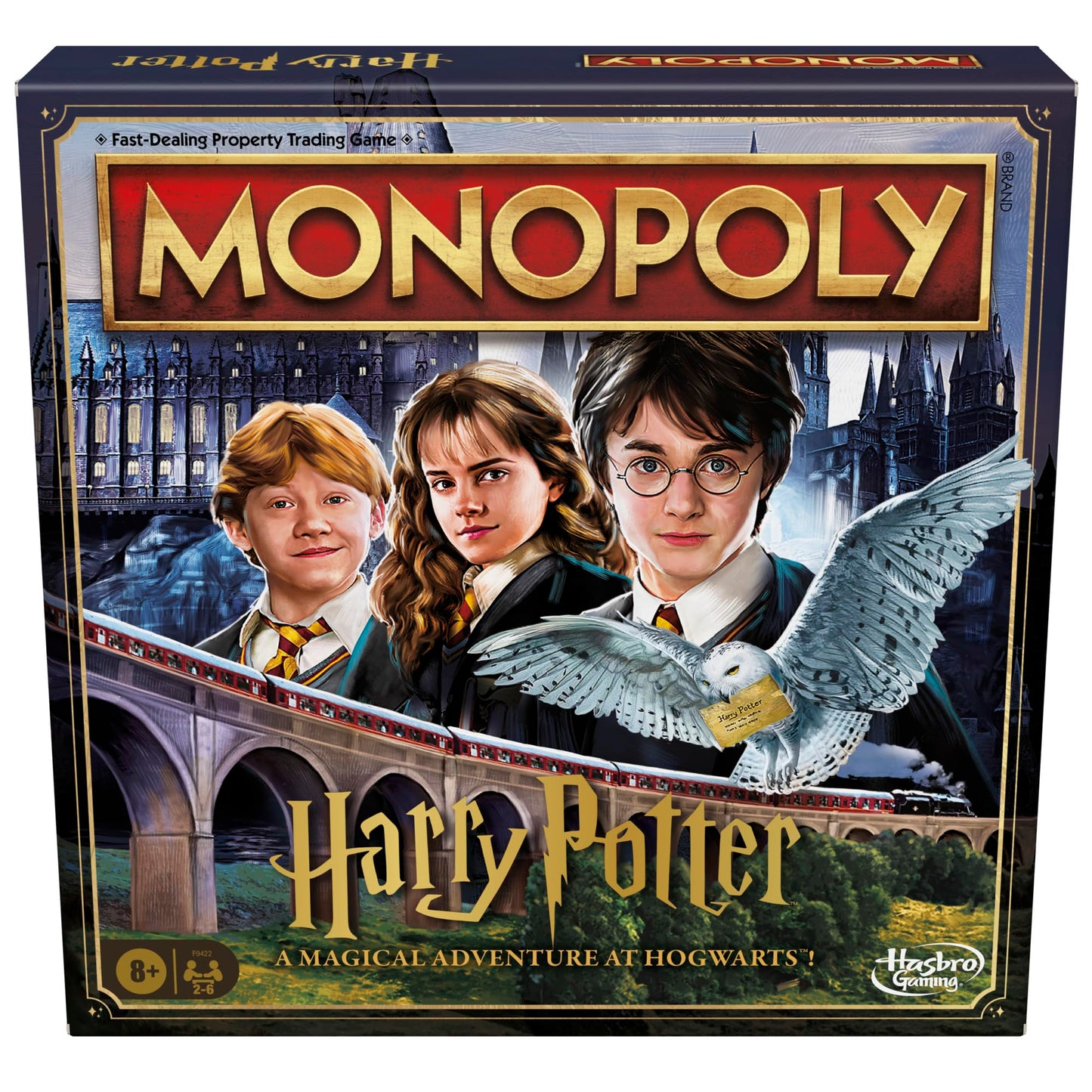 Monopoly Harry Potter Edition Board Game | A Magical Adventure at Hogwarts | Ages 8 and Up | 2 to 6 Players | Family Games | Gifts for Kids and Adults (English) Hasbro Gaming