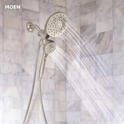 Moen 26009SRN Engage Magnetix Multi-Function Handshower and Rainshower Combo, Spot Resist Brushed Nickel Moen