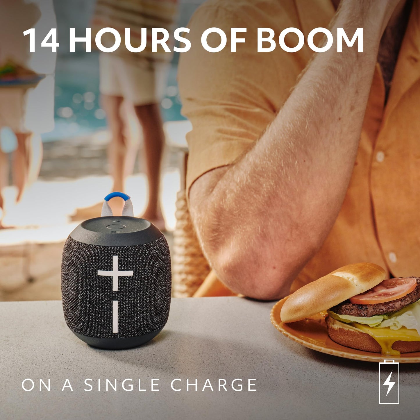 Ultimate Ears WONDERBOOM 4 Portable Waterproof Bluetooth Speaker with Big Bass and 360-Degree Sound, Dustproof Floating Speaker with 131ft (40m) Range - Pink 🍁 All In One Marketplace Canada