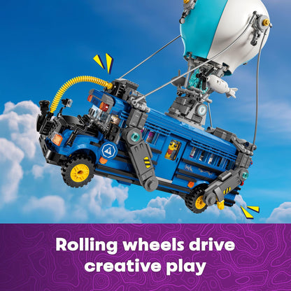 LEGO Fortnite Battle Bus Building Toy - Collectible Fortnite Toy for Kids, Boys & Girls, Ages 10+ - Pretend Play Set with 9 Minifigures from Video Game - Gift for Birthdays - 77073