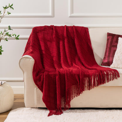 Battilo Red Throw Blanket for Couch, 50"x60" 🍁 All In One Marketplace Canada