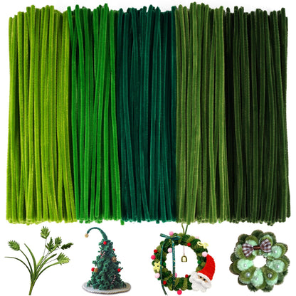 YONOVO Green Pipe Cleaners Bulk 500 Pcs - 6 mm Thick 12 Inch Long 🍁 All In One Marketplace Canada