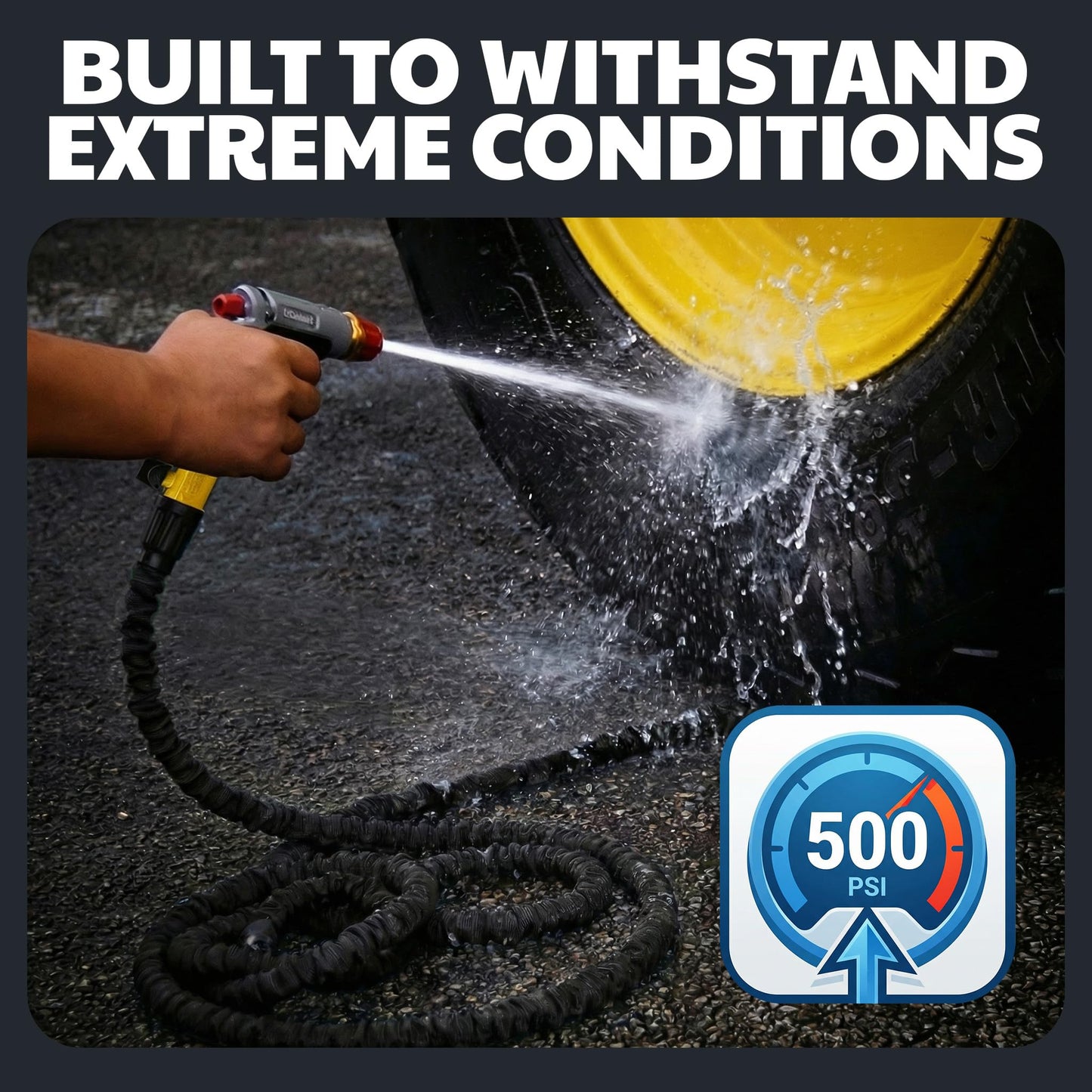 XHOSE PRO Expandable Garden Hose 100ft Water Hose with Brass Fittings, Flexible, Expanding and Retractable, Lightweight 100 Ft Hose, Tuyau Arrosage - 2026 Model