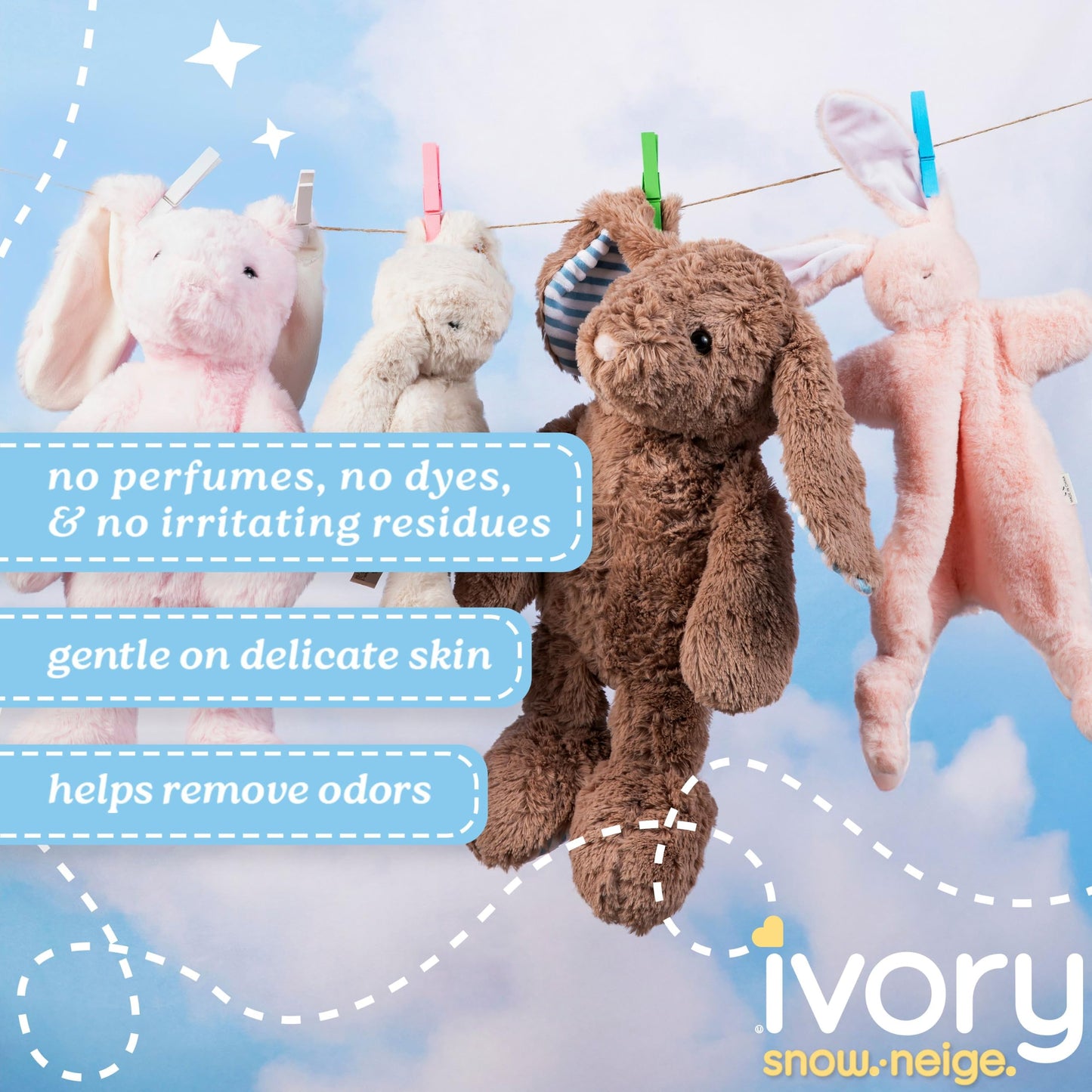 Ivory Snow Free Liquid Laundry Detergent, Laundry Detergent for Sensitive Skin, Hypoallergenic formula, Dermatologist tested, 80 Loads, 3.1 L - Available at All In One Marketplace Canada