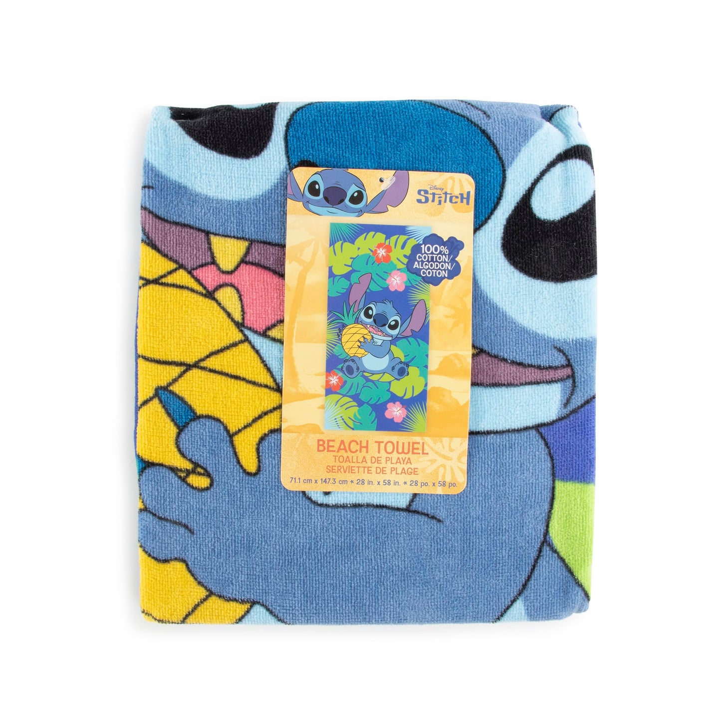 Stitch Towel Kids Teens Super Soft Absorbent Bath Shower Swimming Beach Towel 300 GSM 100% Cotton 28" x 58" Jay Franco