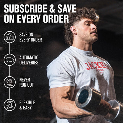 Jacked Factory Creatine Monohydrate Capsules - Canadian-Owned Supplement for Muscle Growth, Increased Strength, Enhanced Energy Output, and Improved Athletic Performance - 150 Pills