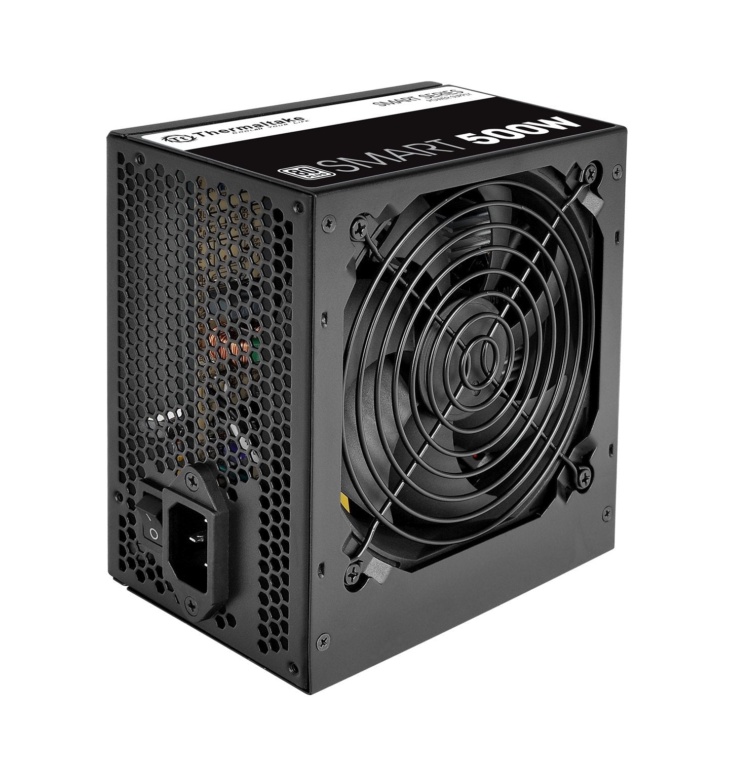 Thermaltake Smart 500W 80+ White Certified PSU, Continuous Power with 120mm Ultra Quiet Cooling Fan, ATX 12V V2.3/EPS 12V Active PFC Power Supply PS-SPD-0500NPCWUS-W 🍁 All In One Marketplace Canada