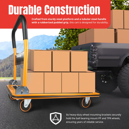 MaxWorks 80877- Foldable Platform Truck Push Dolly 660 lb. Weight Capacity 🍁 All In One Marketplace Canada