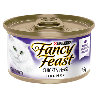 Fancy Feast Chunky Wet Cat Food, Chicken Feast - 85 g Can (24 Pack) 🍁 All In One Marketplace Canada