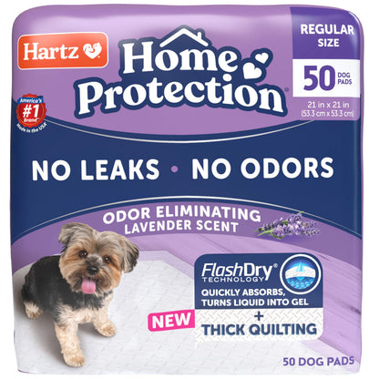 Hartz Home Pro Odor Eliminating Dog Pads, 50-Count Hartz