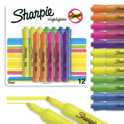Sharpie Tank Highlighters, Chisel Tip, Assorted Colours, 12 Count 🍁 All In One Marketplace Canada