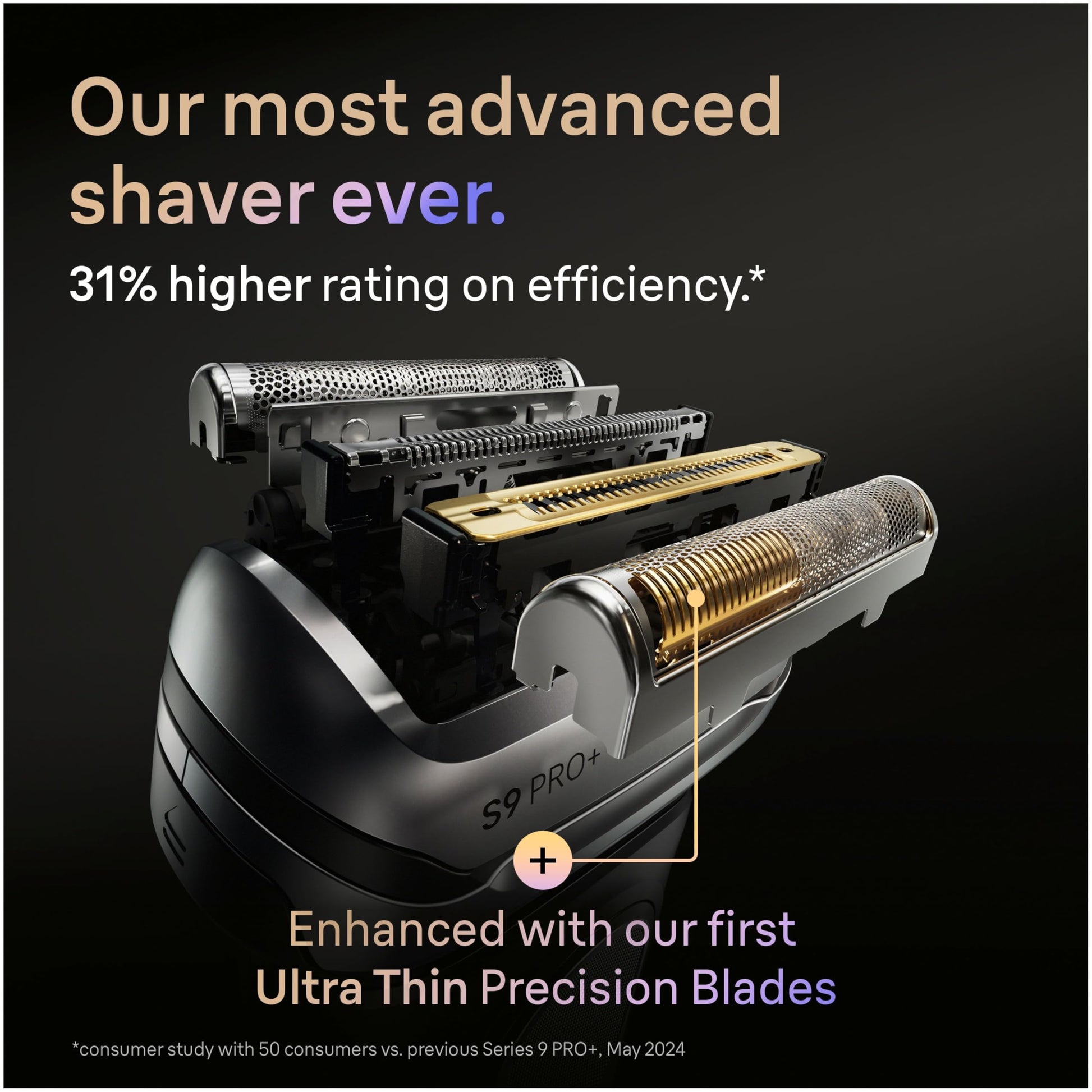 Braun Series 9 Replacement Head, Electric Razor Men, Original Replacement Head Series 9 96M, Silver - Available at All In One Marketplace Canada