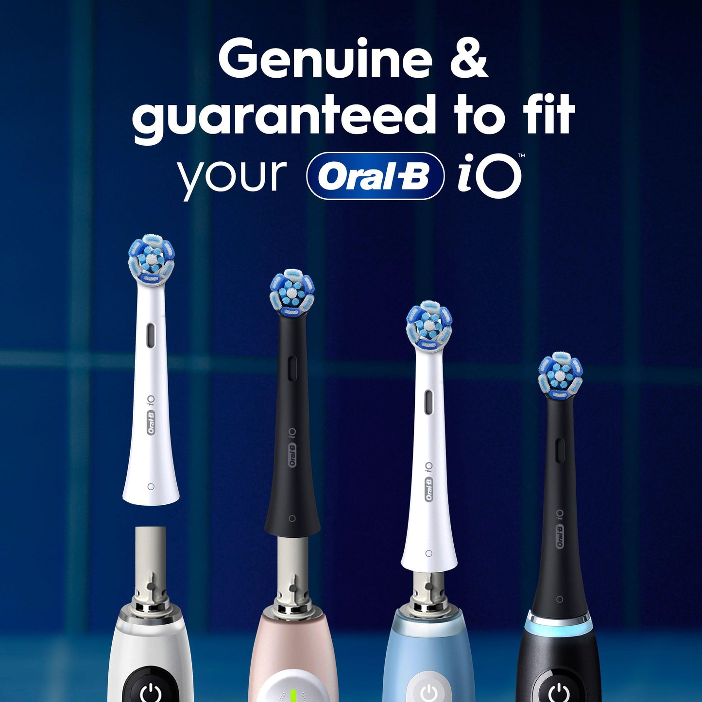 Oral-B iO Series Ultimate Clean Replacement Brush Head for Oral-B iO Series Electric Toothbrushes, White, 2 Count - Available at All In One Marketplace Canada