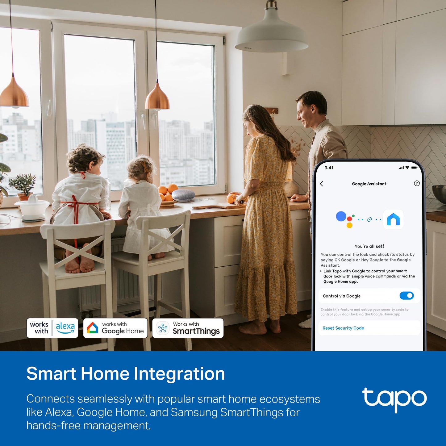 Tapo Smart Door Lock, Deadbolt | Keyless Entry, Fingerprint Recognition, Touchscreen Keypad & in-App Monitoring with Scheduled Access | 1-Year Rechargeable Battery | BHMA Grade 2 | Tapo DL110 - Available at All In One Marketplace Canada