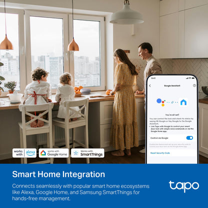 Tapo Smart Door Lock, Deadbolt | Keyless Entry, Fingerprint Recognition, Touchscreen Keypad & in-App Monitoring with Scheduled Access | 1-Year Rechargeable Battery | BHMA Grade 2 | Tapo DL110 - Available at All In One Marketplace Canada