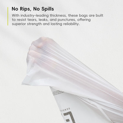 EKO Extra Strong 21 Gallon Large Trash Bags, Heavy-Duty Drawstring Kitchen & Household Garbage Bags (80L), Leak-Resistant, Fresh Floral Scent, Continuous Odor Control, 60 Count, Code G EKO