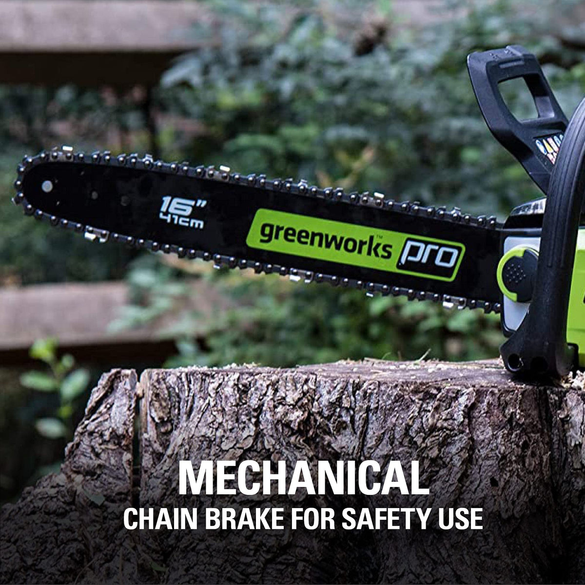 Greenworks PRO 80V 16-Inch Brushless Cordless Chainsaw | Battery Powered Electric Handheld Chainsaw | Auto Oiler Portable for Garden Yard Tree Felling, Firewood Cutting Logging Pruning, Tool Only
