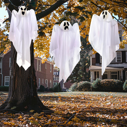 JOYIN 3 PCS Halloween Party Decorations 27.5" Hanging Ghosts, Cute Flying Ghosts for Front Yard Patio Lawn Garden Party Décor and Holiday Decorations 🍁 All In One Marketplace Canada