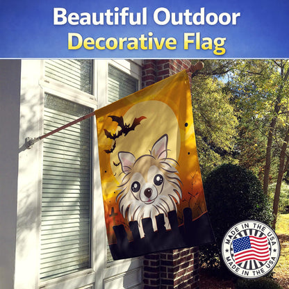 Caroline's Treasures BB1809CHF Halloween Chihuahua Canvas House Size Flag, Multicolor, Large