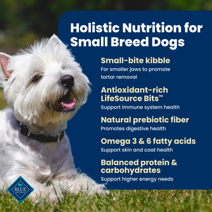 Blue Buffalo Life Protection Formula Chicken & Brown Rice Small Breed Adult Dry Dog Food, Supports Immunity with Antioxidant-Rich LifeSource Bits, Promotes Healthy Muscles, 6.8kg/15 lbs