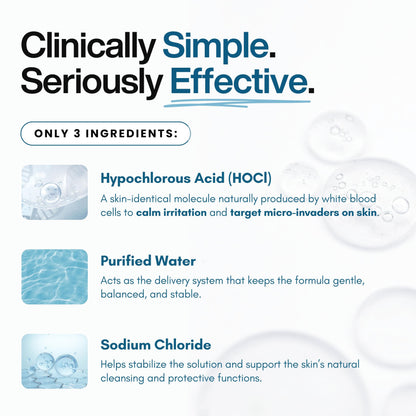 Hypochlorous Acid Spray – Dermatologist Tested HOCl Facial Cleanser for Sensitive, Acne-Prone & Irritated Skin – Soothes Redness, Eczema, Rashes & Itching – Skin Repair Spray, 200 mL - Honeydew Labs - Available at All In One Marketplace Canada
