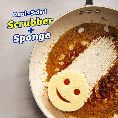 Scrub Daddy Dual Sided Sponge and Scrubber - Scrub Mommy - Scratch Free Sponge for Dishes and Home, Soft in Warm Water, Firm in Cold, Odor Resistant 4 Count - Available at All In One Marketplace Canada