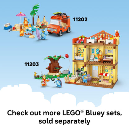 LEGO Bluey Playground Fun with Bluey and Chloe - Building Toy for Kids - Sensory Toy for Pretend Play - Includes Bluey and Chloe Minifigures - Birthday Gift Idea for Girls and Boys 4 and Up - 11201 LEGO