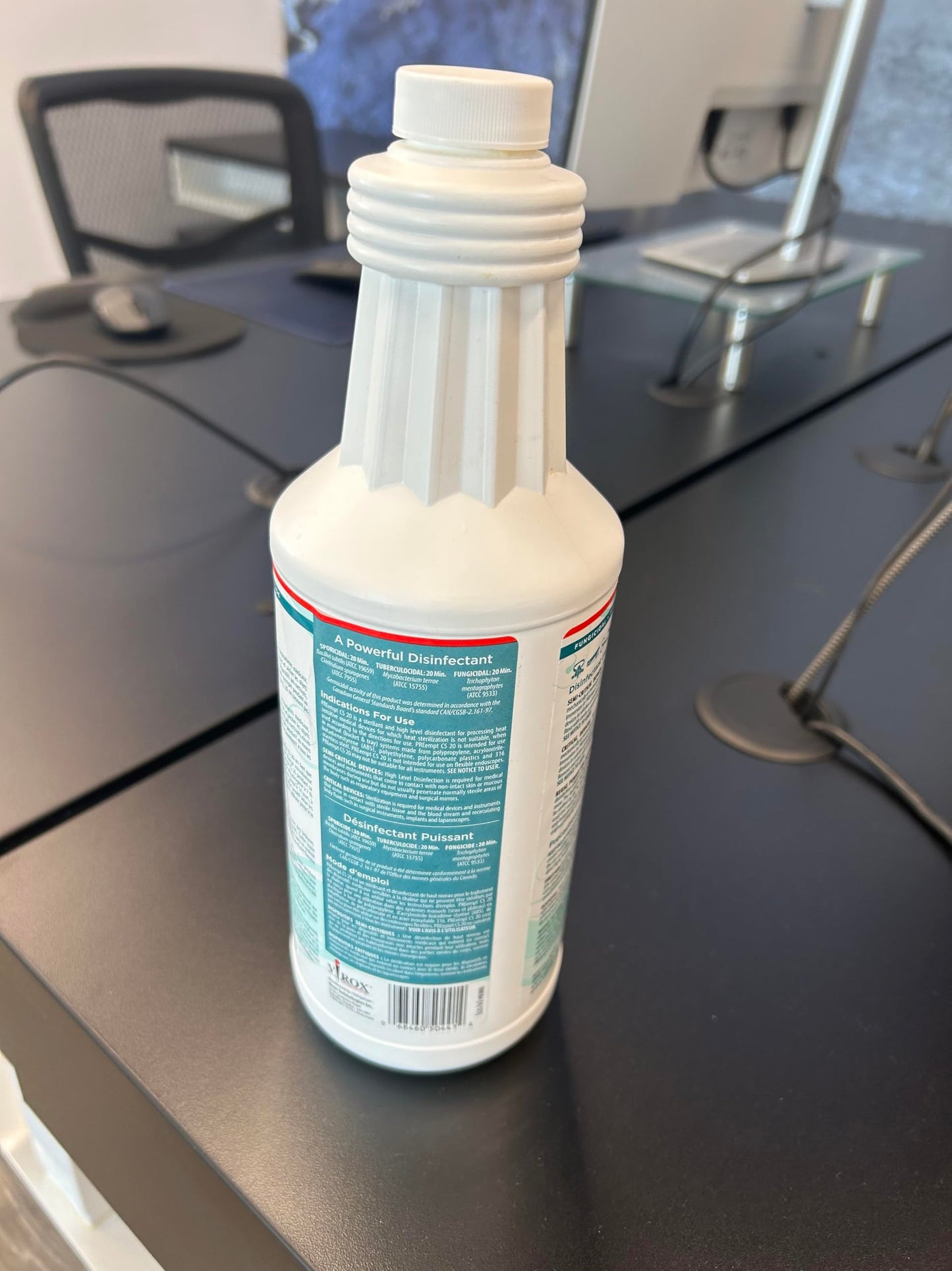 PREempt CS20 Sterilant and High-Level Disinfectant for Medical Devices and instruments, 1 Liter PREempt