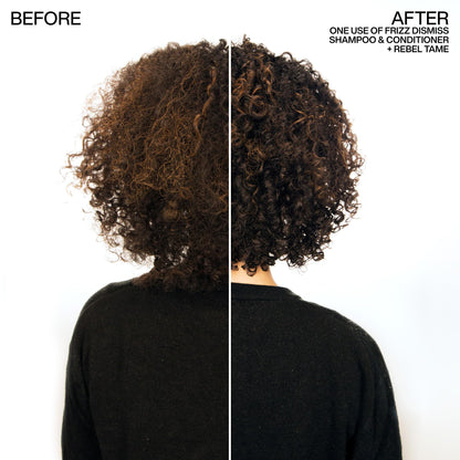 Redken Frizz Dismiss Rebel Tame Leave-In Cream, Anti-Frizz & Heat Protectant Smoothing Cream for Coarse, Frizzy Hair, 250ml - Available at All In One Marketplace Canada