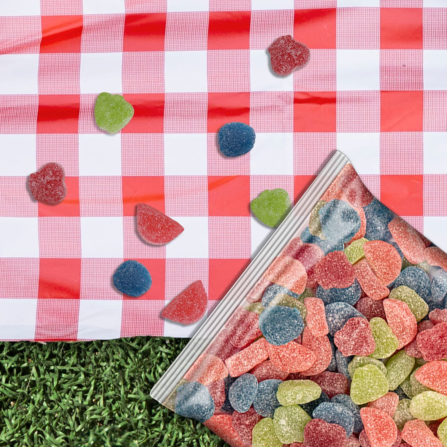 JOLLY RANCHER Fruity Sours Gummy Candy - 2.5kg Bulk Bag, Assorted Flavors