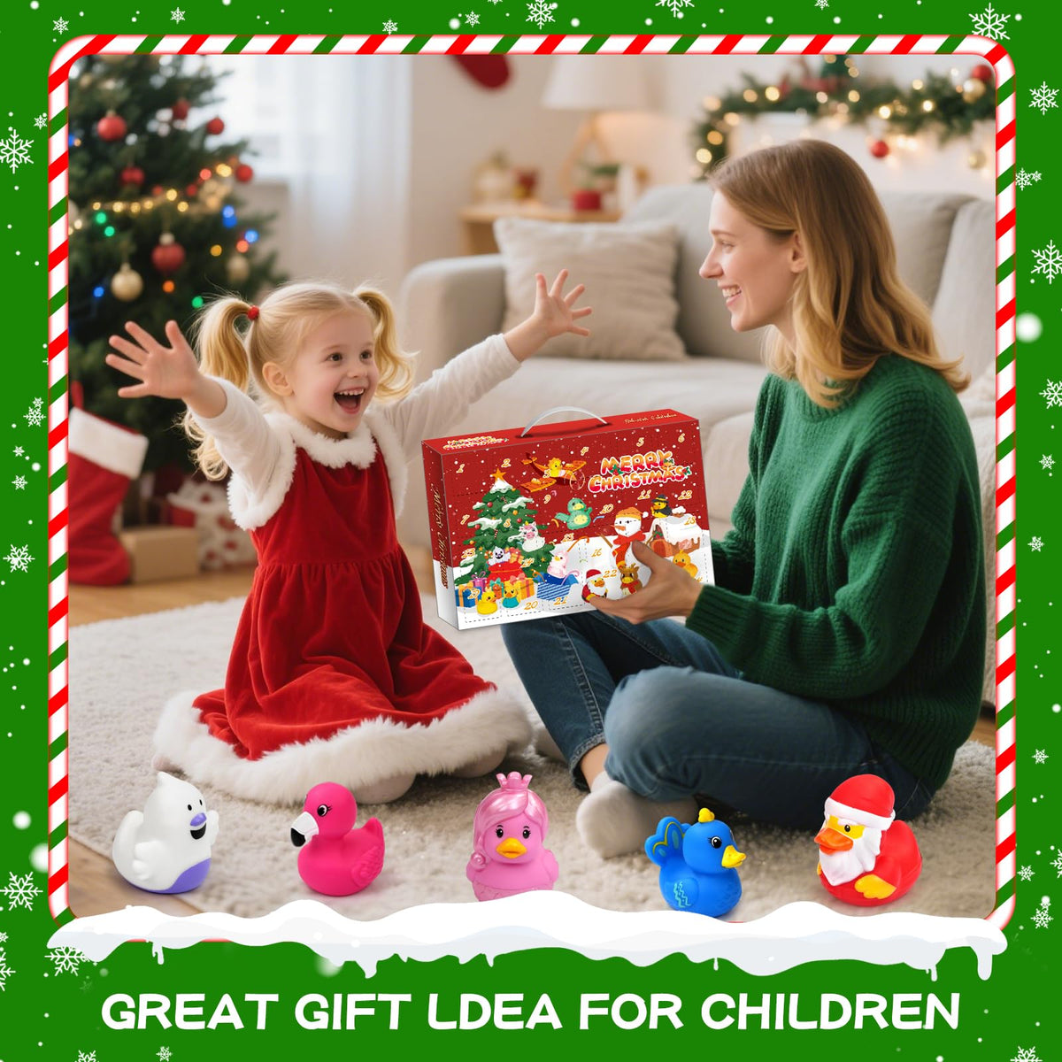 Advent Calendar 2026 Rubber Duck for Kids Toddler Baby 24 Days of Christmas Countdown Toys for Kids Boys and Girls Christmas Party Favors Gifts 🍁 All In One Marketplace Canada