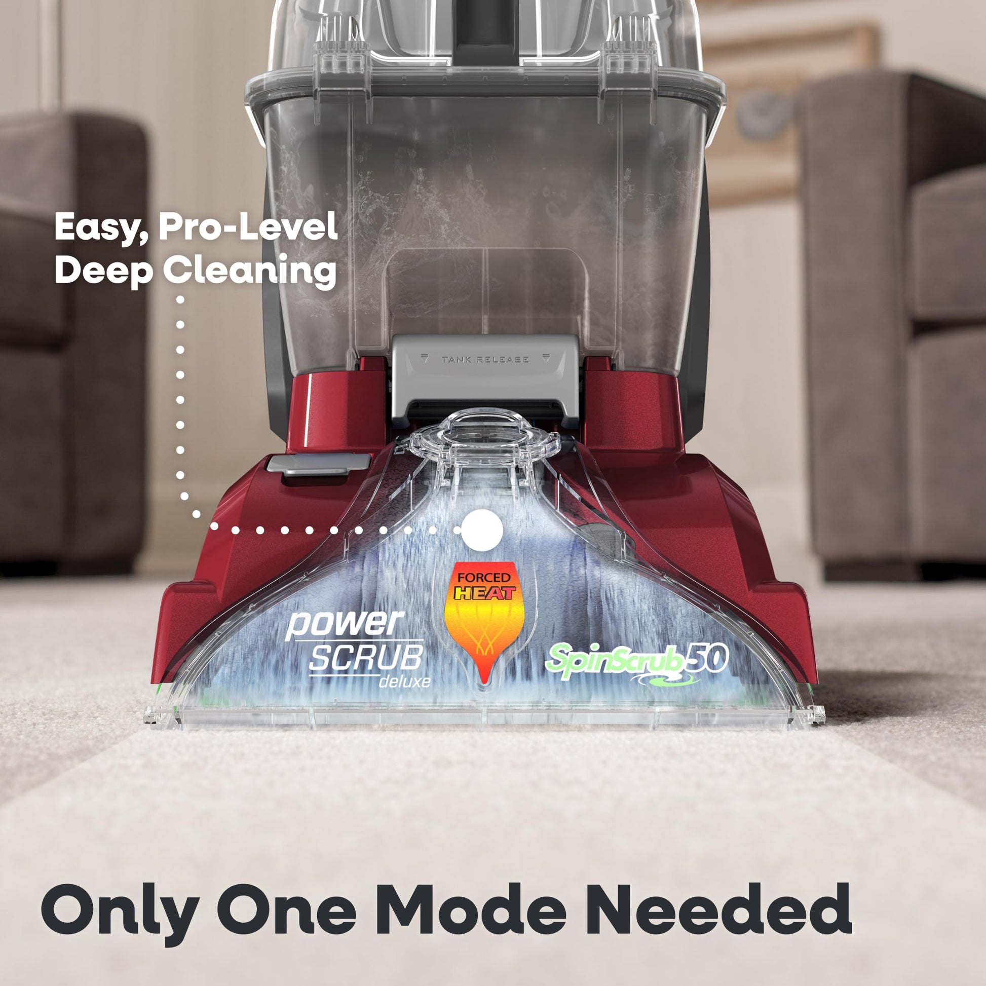 Hoover PowerScrub Deluxe Carpet Cleaner, Deep Cleaning Carpet & Upholstery Shampooer with Multi‑Purpose Tools, FH50150NC