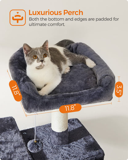 FEANDREA Cat Tree, Large Cat Tower, 64.6 Inches Cat Activity Center Feandrea
