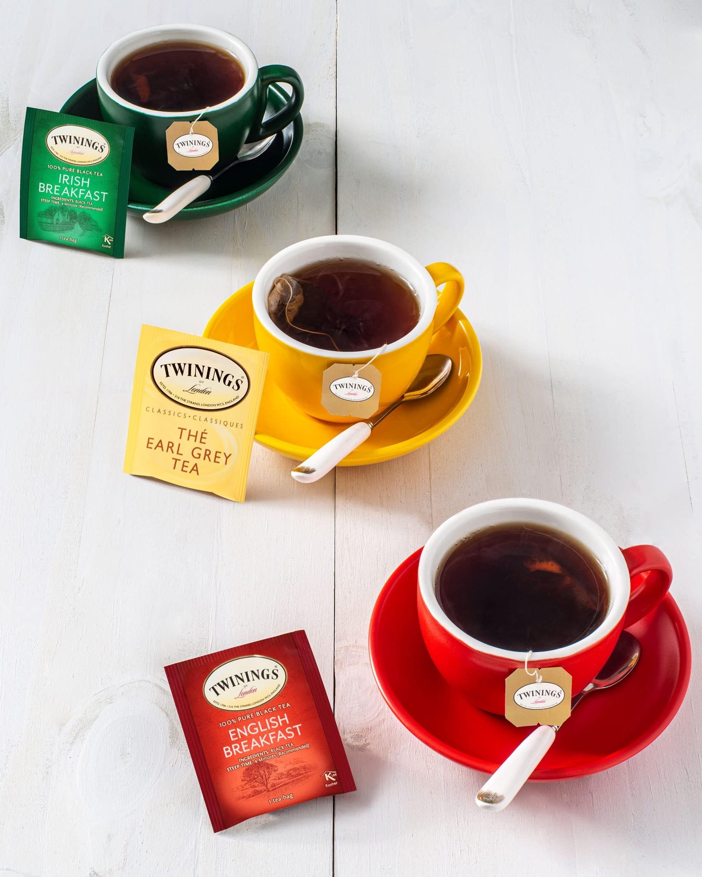 Twinings Decaf Earl Grey Individually Wrapped Teabags, Naturally Caffeine-Free, Black Tea Enhanced with Bergamot Citrus, 20 Count (Pack of 6), Enjoy Hot or Iced