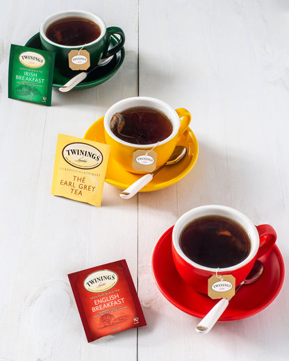 Twinings Decaf Earl Grey Individually Wrapped Teabags, Naturally Caffeine-Free, Black Tea Enhanced with Bergamot Citrus, 20 Count (Pack of 6), Enjoy Hot or Iced