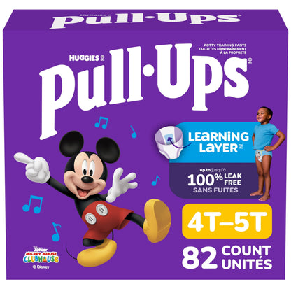 Pull-Ups Boys' Potty Training Pants, 4T-5T (38-50 lbs), 82 Count