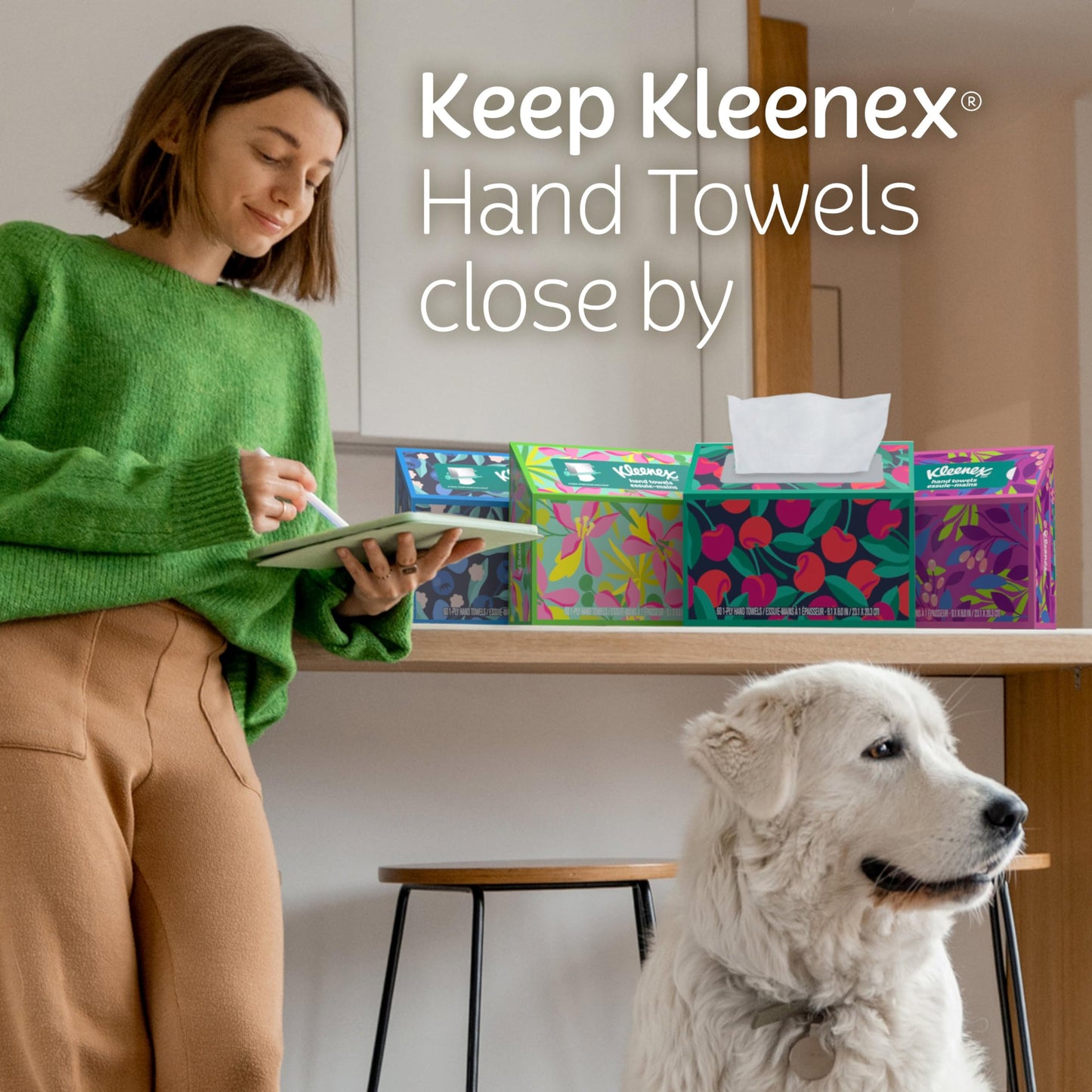 Kleenex Hand Towels, Single-Use Disposable Paper Towels, 6 Boxes, 60 Towels Per Box (360 Towels Total) - Available at All In One Marketplace Canada