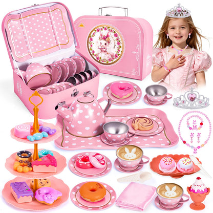 Hohosunlar Tea Party Set for Little Girls, Kids Tea Set for Toddler 3-5 6-8 🍁 All In One Marketplace Canada