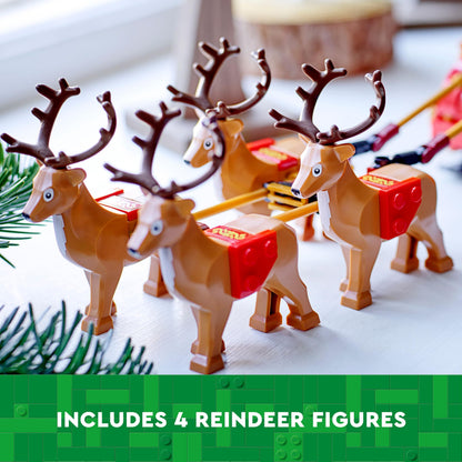 LEGO Santa’s Sleigh Christmas Toy Building Set for Kids Ages 9-13, Comes with a Santa Figurine & Reindeer, Gift for Boys and Girls, Holiday Home Decor, 40499 🍁 All In One Marketplace Canada