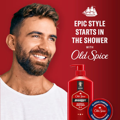 Old Spice Hair Styling Pomade for Men, Medium Hold No Shine, 126 g Total (2 Count of 63 g Each) - Available at All In One Marketplace Canada