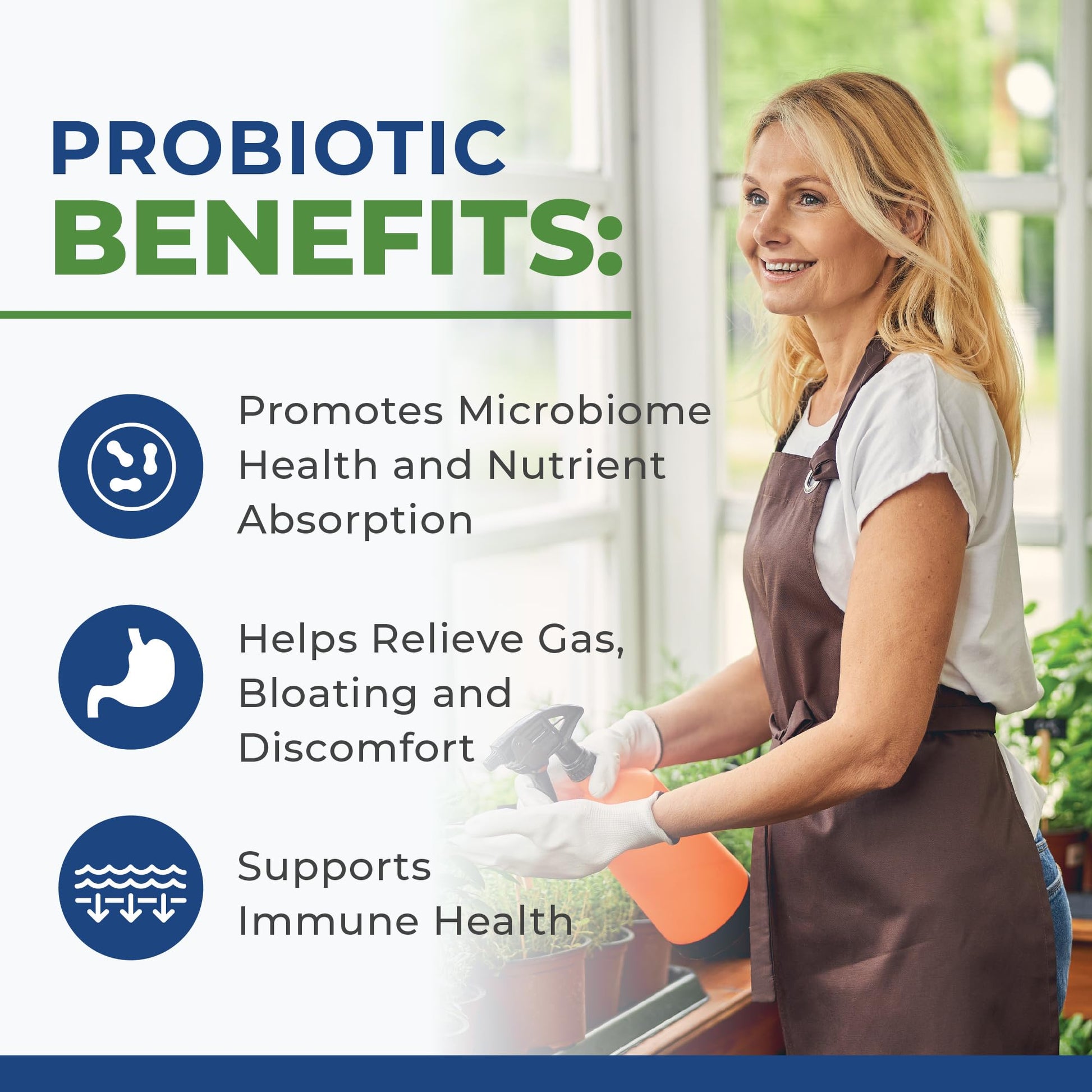 Daily Probiotic for Women & Men with 40 Billion CFU - Gut Health Complex with Probiotic for Women & Men - Shelf Stable Pre & Probiotics for Bloating Relief Digestive Enzyme Health | Non-GMO, 120ct