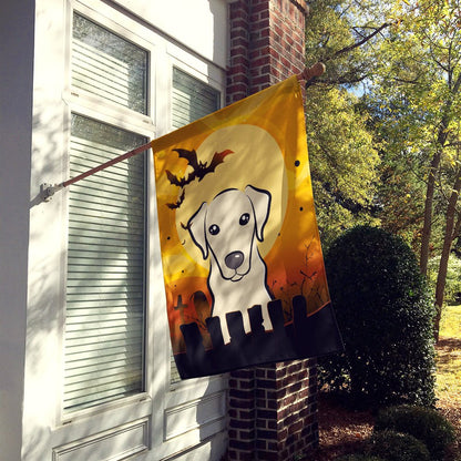 Caroline's Treasures BB1780CHF Halloween Yellow Labrador Canvas House Size Flag, Multicolor, Large